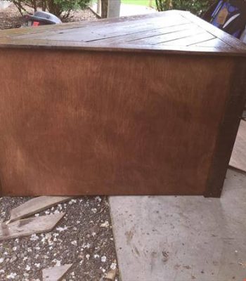 recycled pallet sectional TV stand