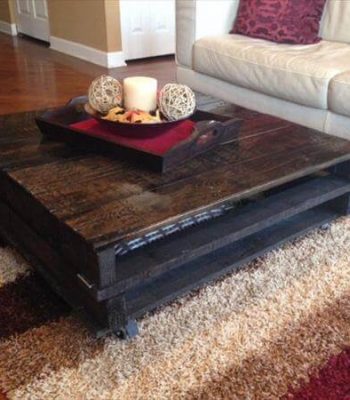 recycled pallet coffee table