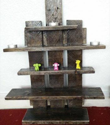 upcycled pallet set of floating shelves