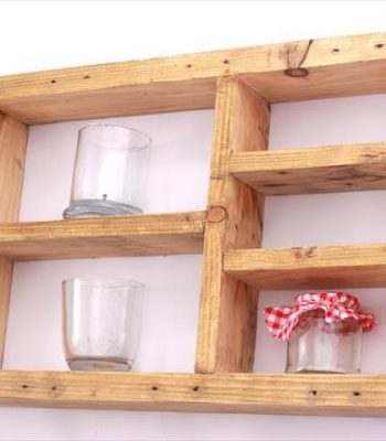 no-cost pallet wall shelf unit