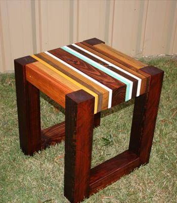 diy unique pallet lumber end table