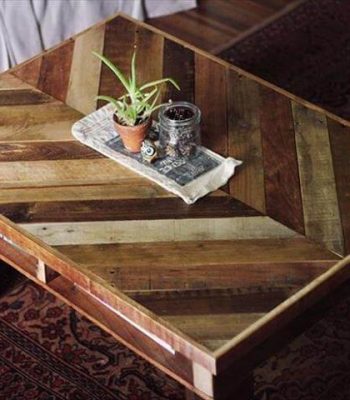 no-cost chevron pallet coffee table