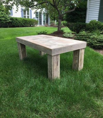 handcrafted pallet coffee table
