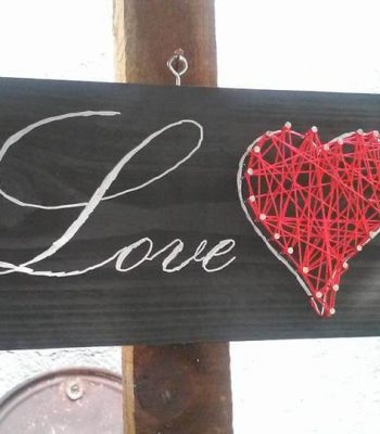 wooden pallet love wall art