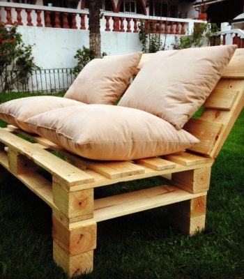 wooden pallet outdoor sofa set
