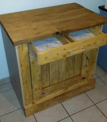 pallet night stand with drawers