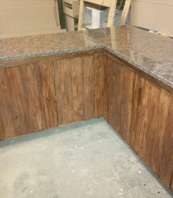 wooden pallet kitchen counter