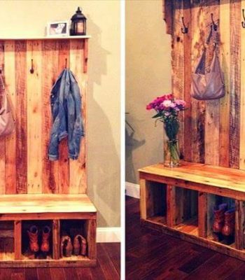Pallet Shoe Rack - Pallet Coat Rack