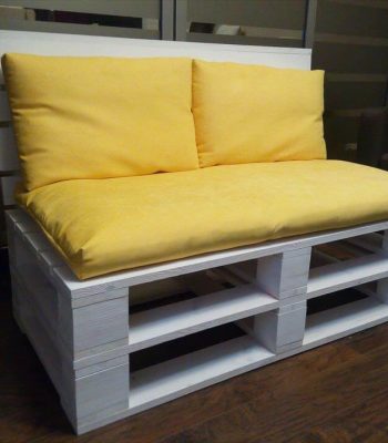 Recycled pallet sofa