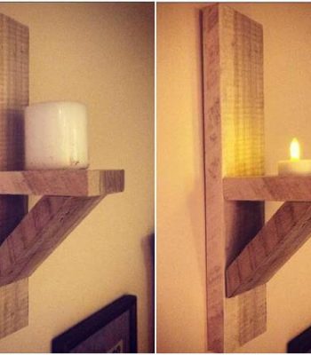 Pallet Candle Holders
