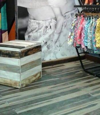 diy pallet bucket stool
