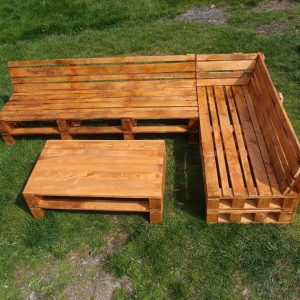 diy pallet sofa with coffee table