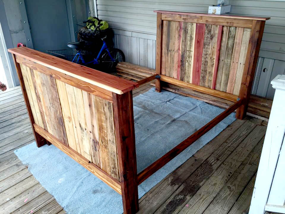 13 Inexpensive Wooden Pallet Bed Frame 101 Pallets