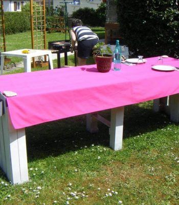 Wooden pallet dining table