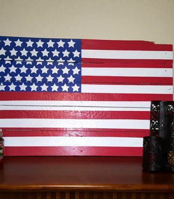 diy wooden pallet country flag wall art