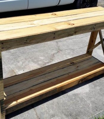 pallet entryway table