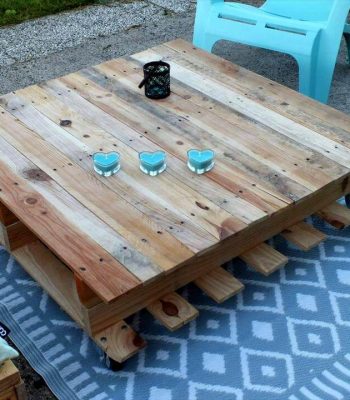 handmade pallet coffee table